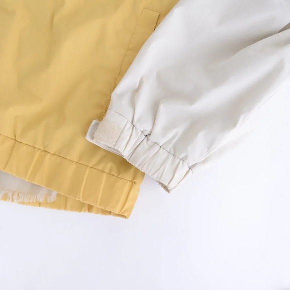 Pine Point Vintage Y2K Tan and Yellow Windbreaker Jacket ~Tan ~Large - Picture 14 of 16